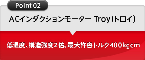 ACインダクションモーター Troy（トロイ）