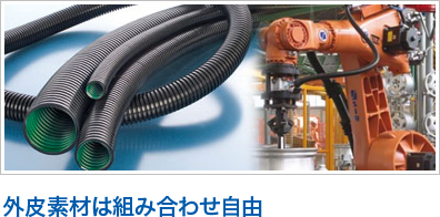 外皮素材は組み合わせ自由